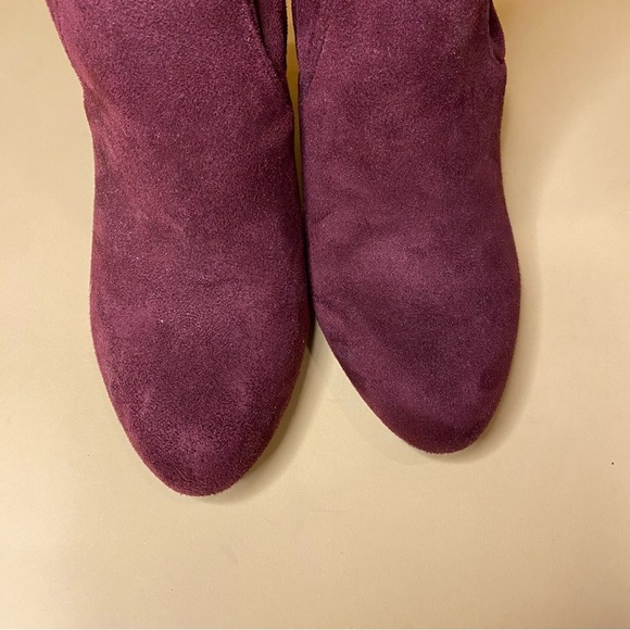 Unisa Burgundy Stilli Suede Over The Knee Boot Size 6 - Picture 3 of 12